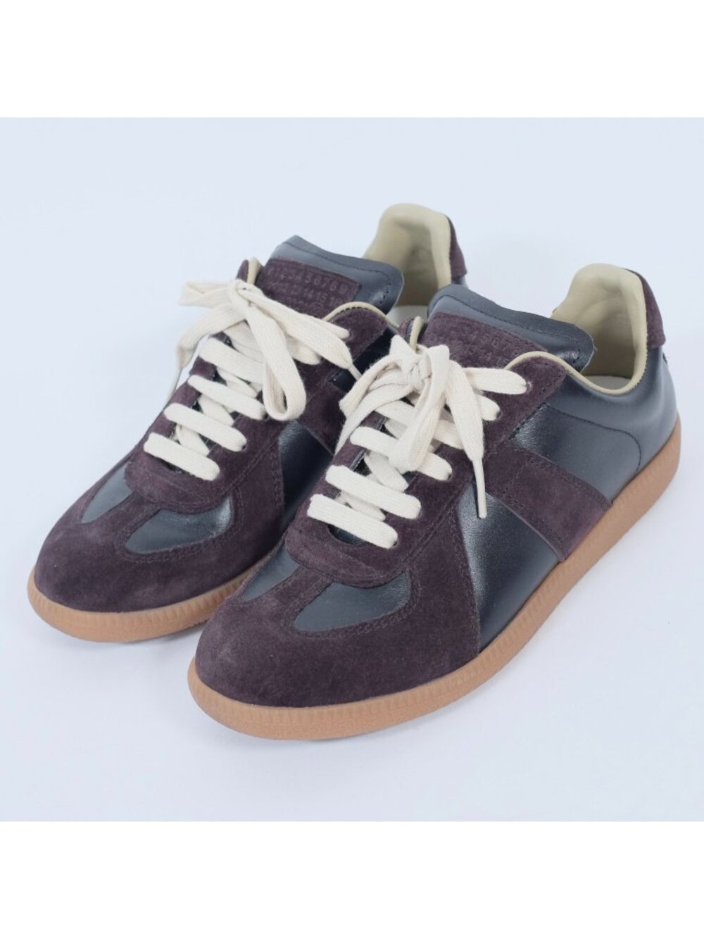 New Maison Margiela sneakers 37 US 7 leather suede black brown